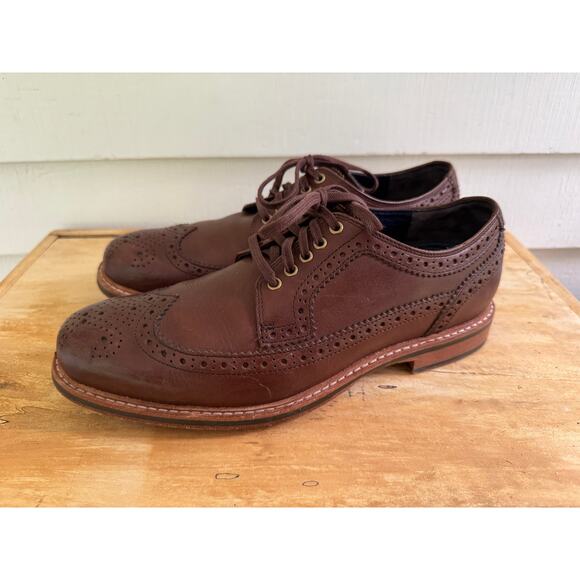 Cole Haan Other - Cole Haan Mens 7M Grand Os Mens Brown Cooper Square Wingtip Loafer SHoe Chestnut